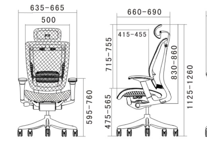 Spring ergonomic chairs HSPM01