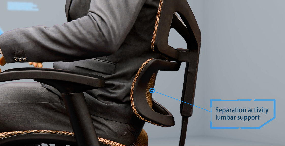 Everything you need to know about Hookay’s separated lumbar support for the ergonomic chairs.